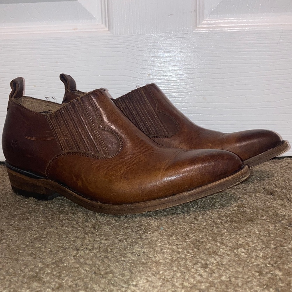 Frye Brown Leather Booties size 7B